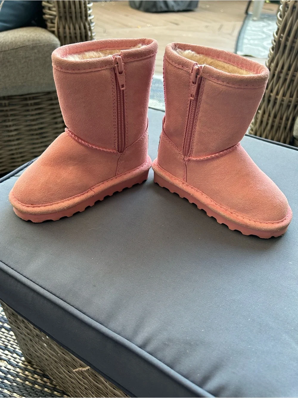 BearPaw Elle Kids Prism Pink Zip-Up  Boots
